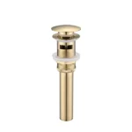 Bathroom Sink Drain With Overflow, Vessel Sink Lavatory Vanity Pop-Up Drain Stopper, 304 Stainless Steel
