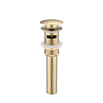 Bathroom Sink Drain With Overflow, Vessel Sink Lavatory Vanity Pop-Up Drain Stopper, 304 Stainless Steel