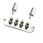 Roller Saddle Bridge Replacement Lightweight 4 String Guitar Bridge For Bass Guitars