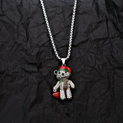 Trendy Bear Versatile Necklace  Niche Jewelry Gift