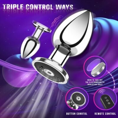 Vibrating Anal Plug Butt Plug Anal Beads Vibrator With Remote Control For Men And Women Adult Sex Toy With 10 Vibration Modes Anal Sex Toy Prostate Massager For Couples Adults
