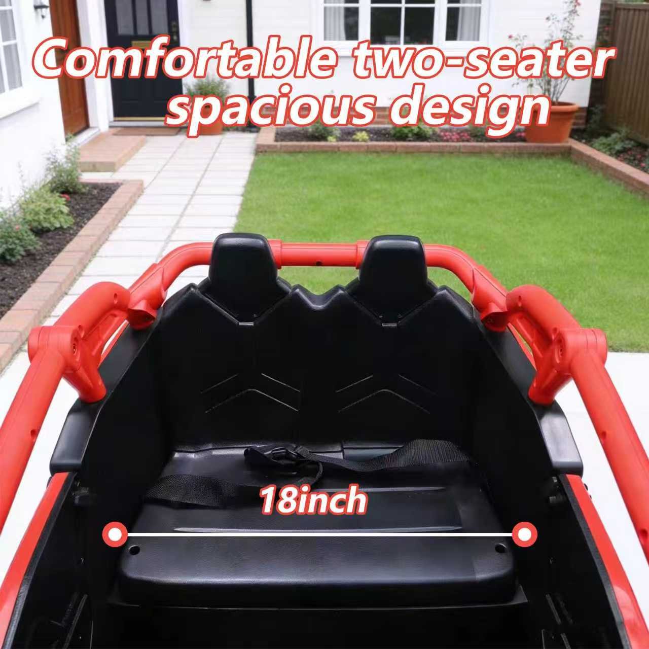 24V 400W Kids Ride On Car UTV W&Parents Remote Control,4-wheel Suspension, 3 Speed, Power Display,Bluetooth,MP3,Music,LED Light, Provide A Speed Of 4-8KM&H For Kids - Image 3