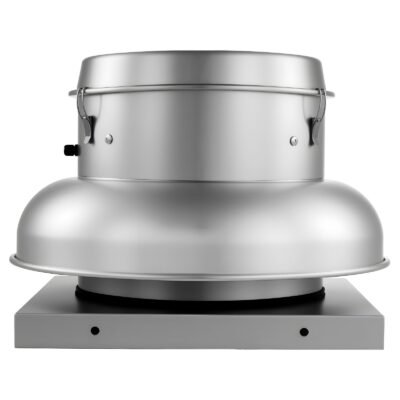 Roof Exhaust Fan, Attic Vent Fan With High-Power Motor, 21 Inch Fan Base Heavy-Duty Aluminum Alloy, Speed Control Adjustable Airflow 500/900 CFM, Compact For Garage,Kitchen,Bathroom, Silver