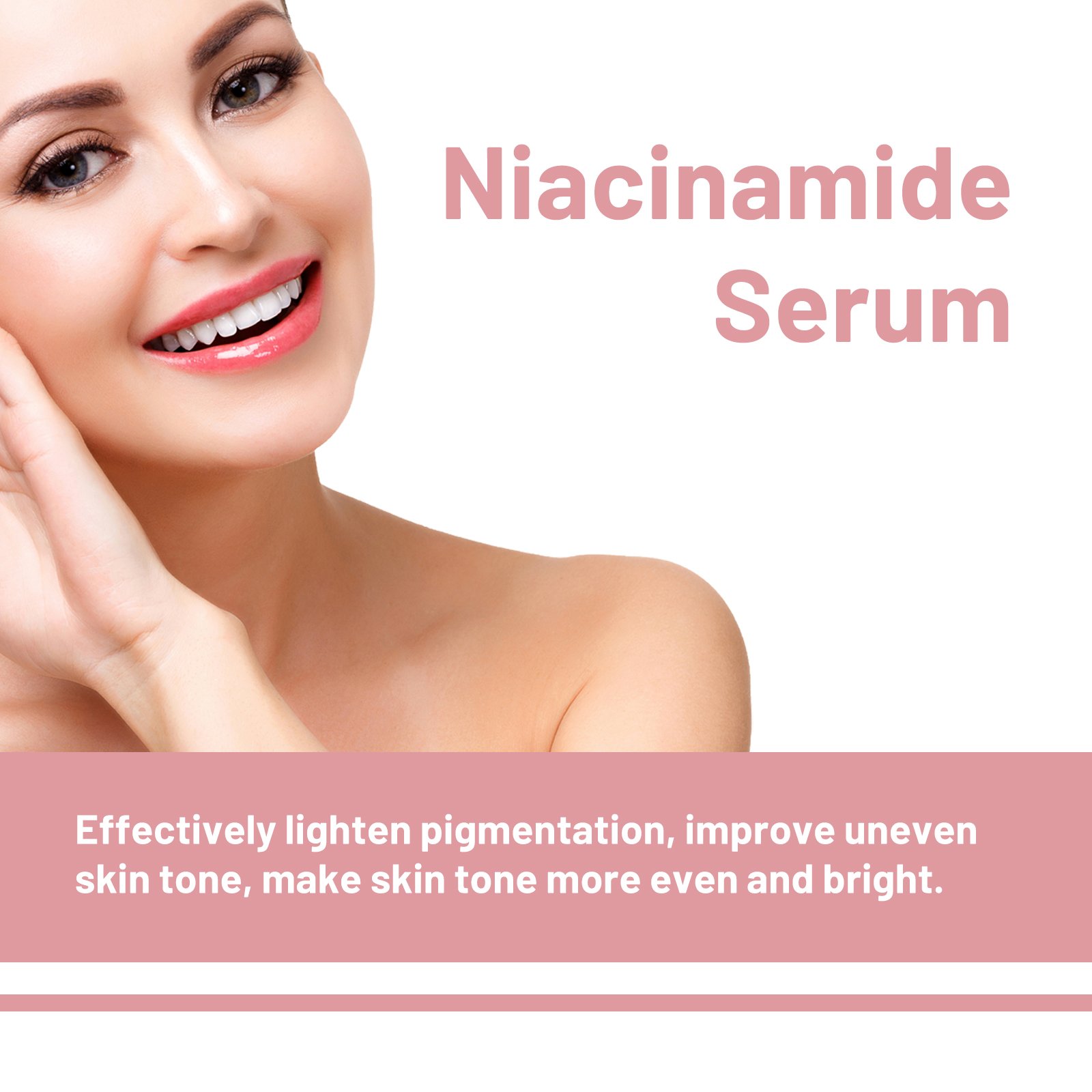 Hoygi Nicotinamide Serum Hydrates, Improves Dark, Translucent Pores, And Brighens Facial Hydrating Muscles - Image 4