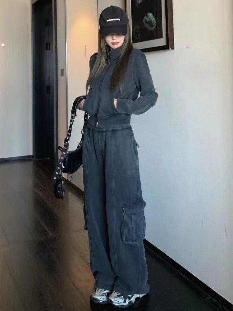 American Retro Sportswear Suit Women's Autumn Loose - Image 5