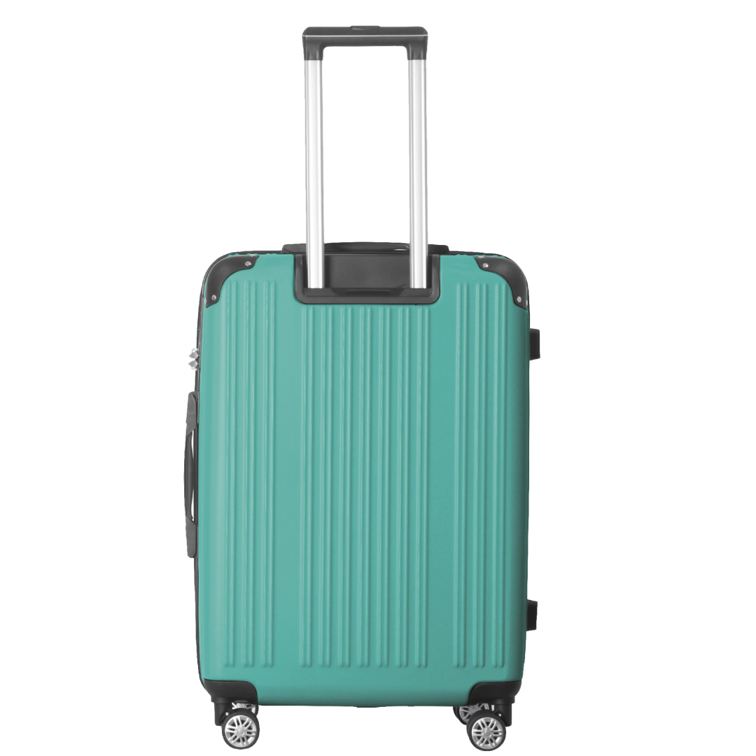 3-Piece Lightweight ABS Hardshell Luggage Set 20 , 24 , 26 -In Fresh Green With Spinner Wheels, TSA Lock, And Adjustable Telescopic Handle - Durable Travel Suitcases - Image 2
