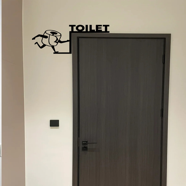 CIFbuy Retro Iron Bathroom Wall Art Funny Quote Sign Home Decor Gift(TikTok, Temu Pick-up Service) - Image 3