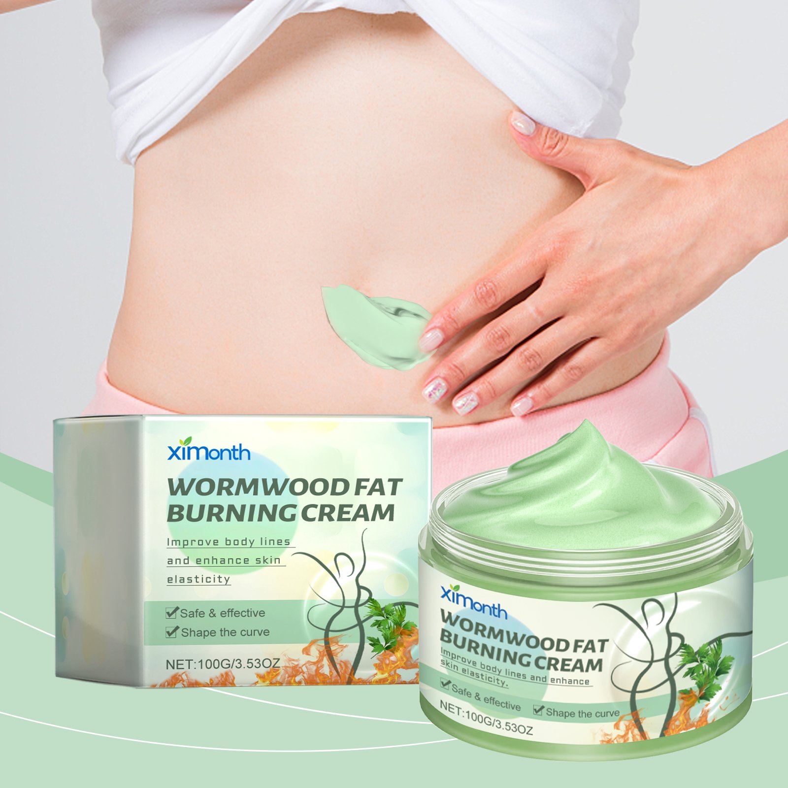 Ximonth Wormwood Body Massage Cream Moisturizes Body And Skin Care Firming, Nourishing And Hydrating Skin - Image 2