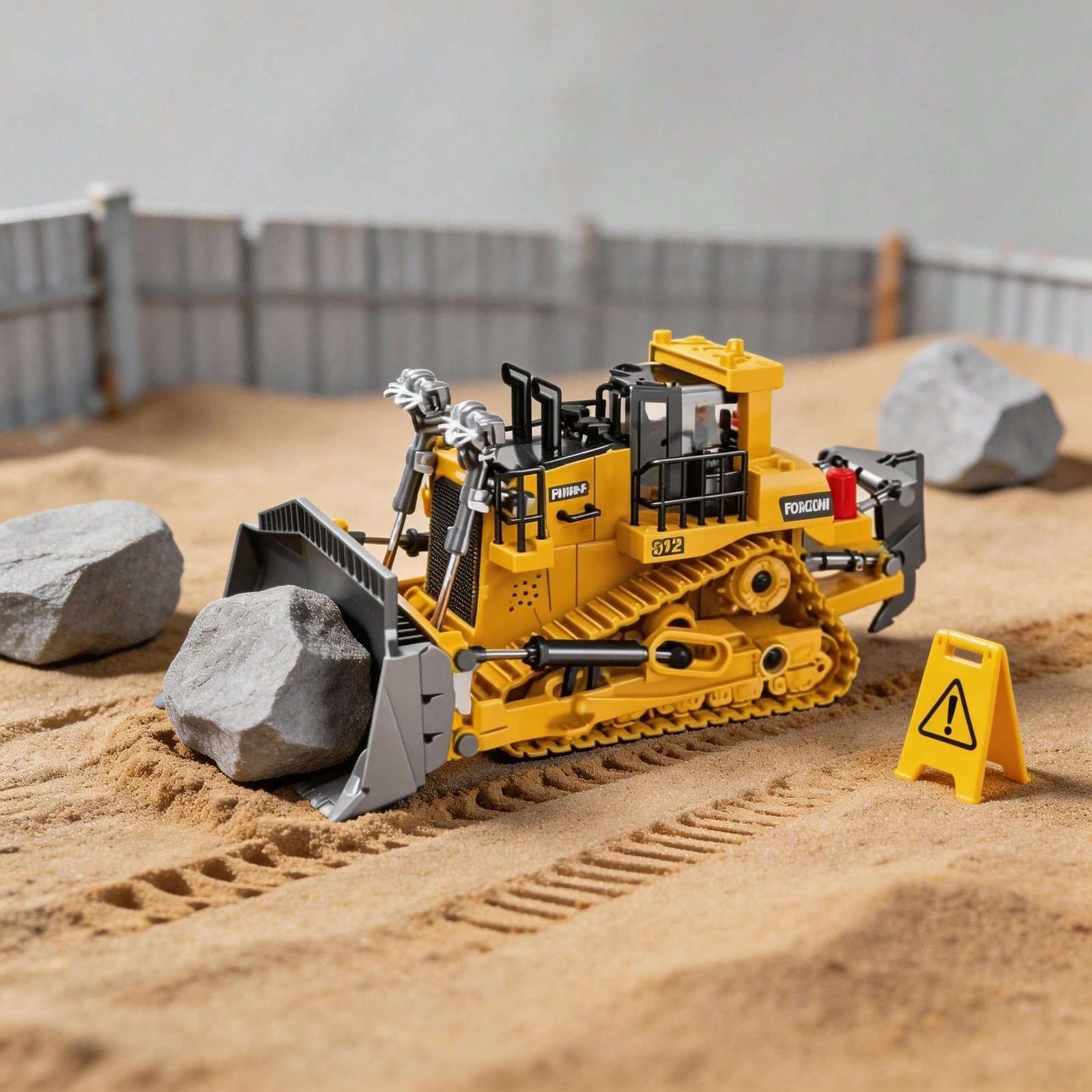 9 Channel 2.4GHz RC Heavy Duty Alloy Bulldozer With Metal Blade, Rechargeable Battery And Cyber Truck Style. The Ultimate Construction Toy For Active Boys And Kids Ages 6, Perfect Gift - Image 6