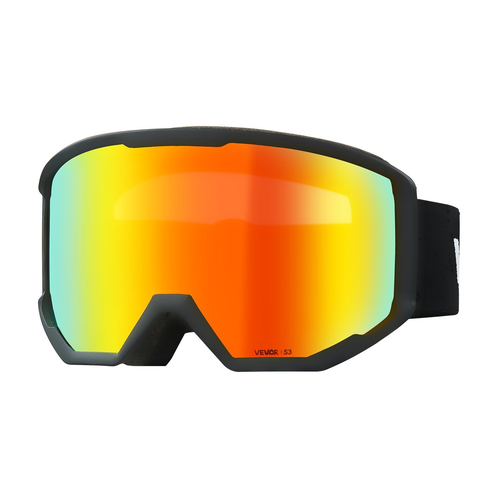 Ski Goggles, Cylindrical Lens With Orange Revo Coating, OTG Anti Fog Snow Goggles For Men Women Youth, TPU Frame & Ventilation Structure, Suitable For Skiing, Skating, Snowboarding, Cycling - Image 2