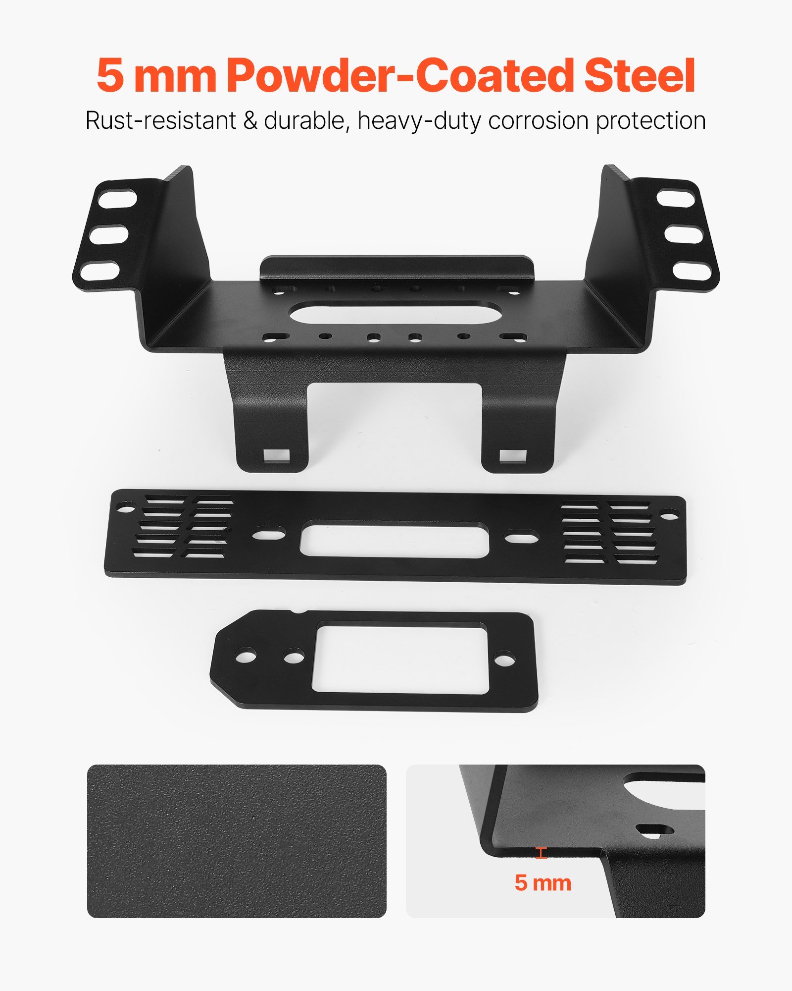 Trailer Hitch Winch Mount For Select Polaris Ranger Models (2010-2021) - Image 3