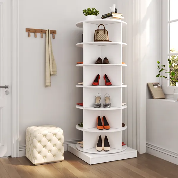 360 Rotating Shoe Cabinet 6 Layers - Image 4