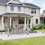 12PCS Pergola Kit, Pergola Brackets With 3-Way & 4-Way Corner Brackets For 4"x4" (Actual 3.6"x3.6") Lumber