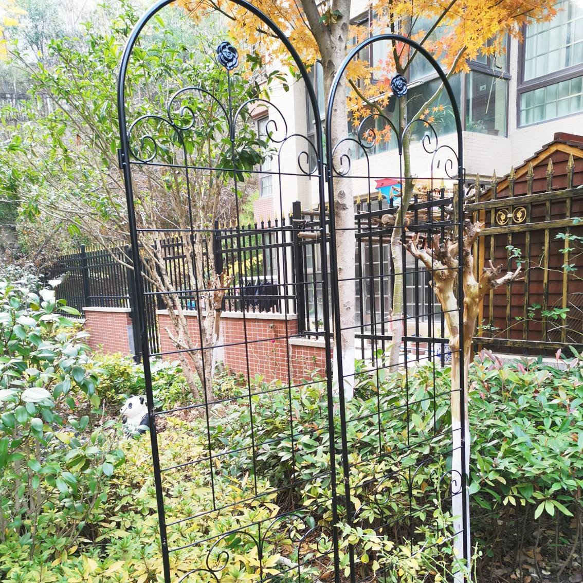 4 Pack Metal Garden Trellis For Climbing Plants Outdoor Netting Trellis - Image 12