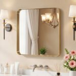 Wall Mirror With Rectangular Metal Frame