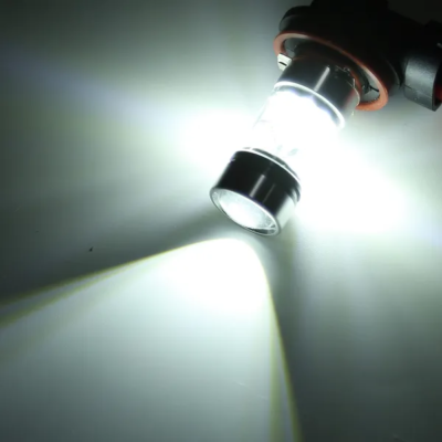 2PCS 1000lm 100W LED Fog DRL Light Bulb IP65 Water-Resistant 360 Degree Beam Angle 6000K White By Eggracks By Global Phoenix
