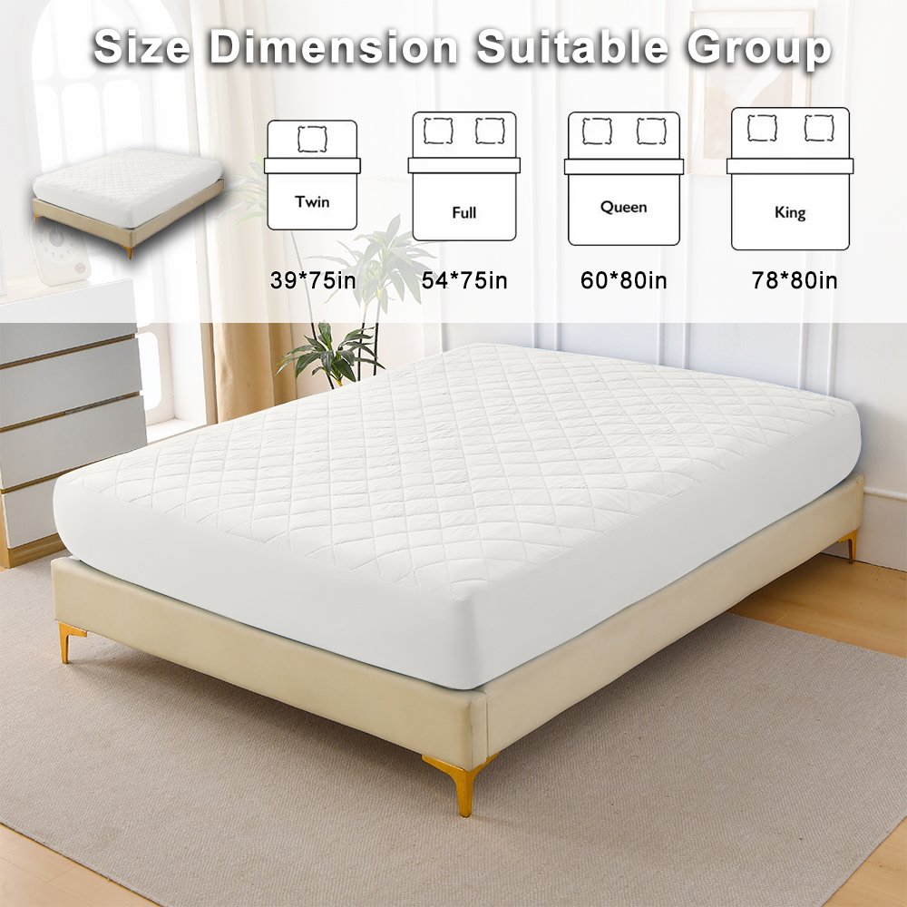 Diamond Grid Ultrasonic Waterproof Mattress Protector - Image 3