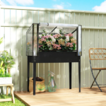 Garden Bed With Mini Greenhouse