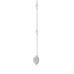 1White Summer Night - A Fashionable And Luxurious Diamond Jewelry Pendant Set With Egg-shaped Moissanite S925 Sterling Silver And Platinum Plating Prohibit Tk Sales