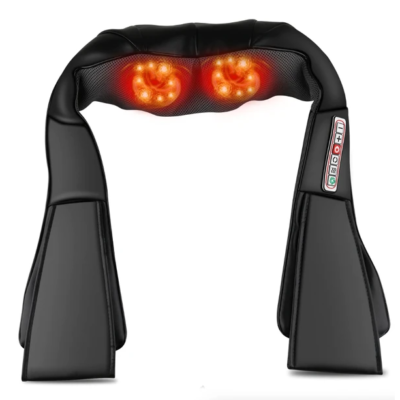 Shiatsu Back Neck And Shoulder Massager With Heat Deep Tissue 3D Kneading Pillow