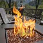 10 LBS Fire Glass 1/4-Inch Fireplace Glass Rocks For Fire Pit Table Copper