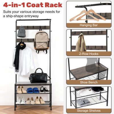 Coat Rack, Shoe Rack