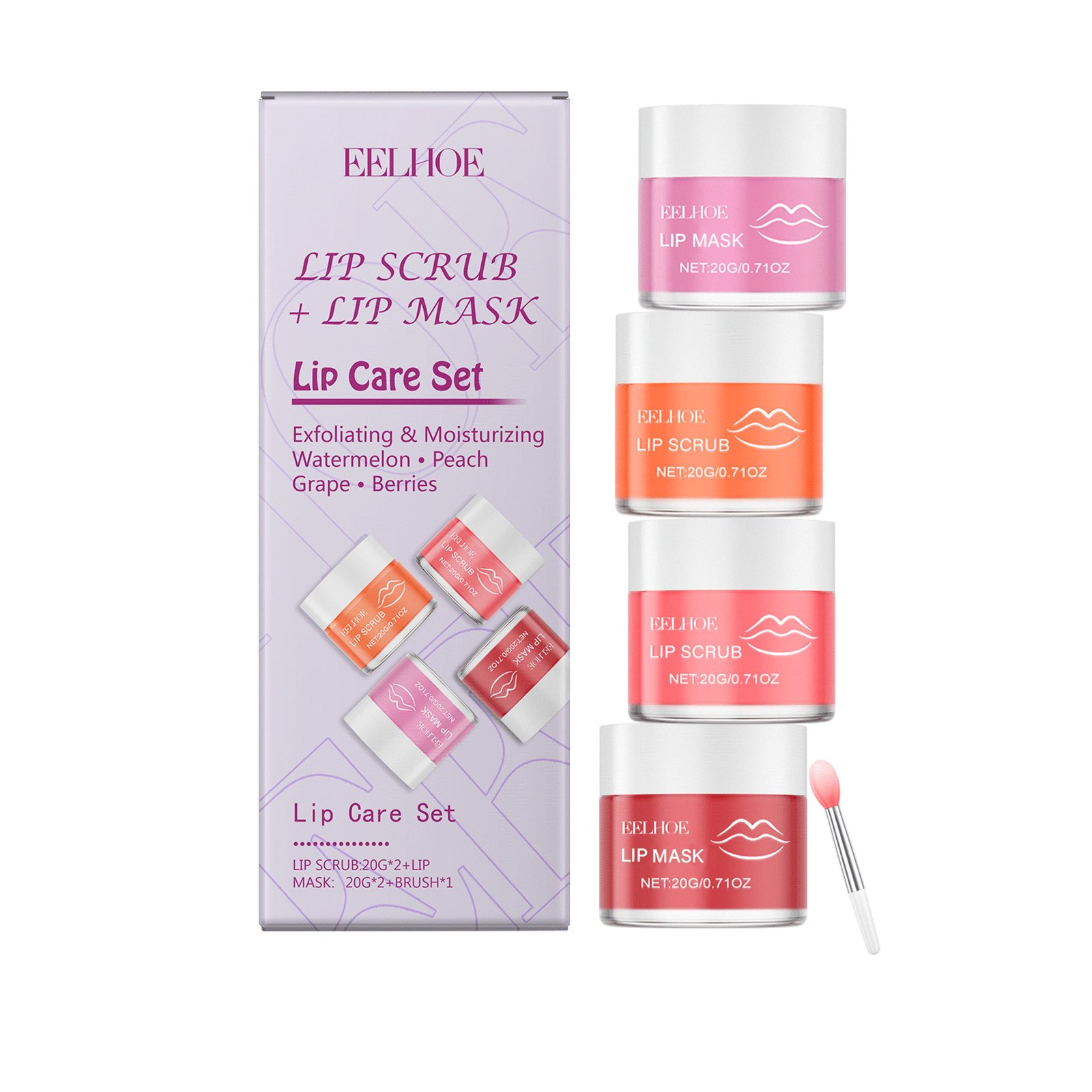 EELHOE Nourishing Lip Care Set, Moisturizing And Gentle, Hydrating Lip And Nourishing Lip Skin For Soft Lips.