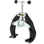Pipe Clamp, 2 To 6 In, High Strength Ultra Clamp With Quick Acting Screws, Steel Pipe Alignment Tool With Lightweight Design, Black