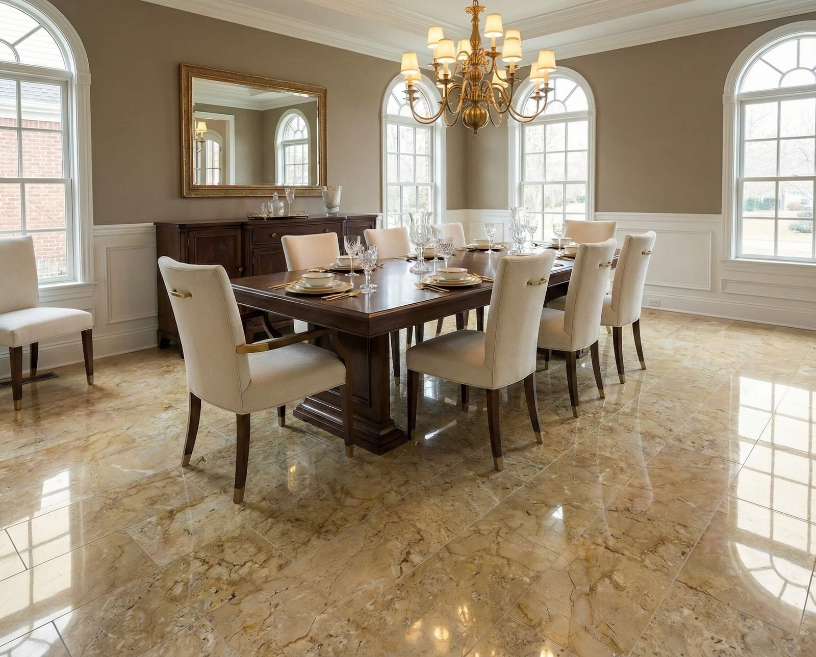 12X24 Inch Gold Yellow Beige Natural Marble, For Floor And Wall, Polished Marble Tile, Natural Stone - Image 12