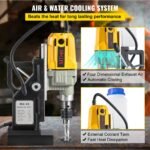 Magnetic Drill, 1100W 1.57' Boring Diameter, 2697lbf/12000N Portable Electric Mag Drill Press With 7 Bits, 580 RPM Max Speed Drilling Machine For Any Surface And Home Improvement