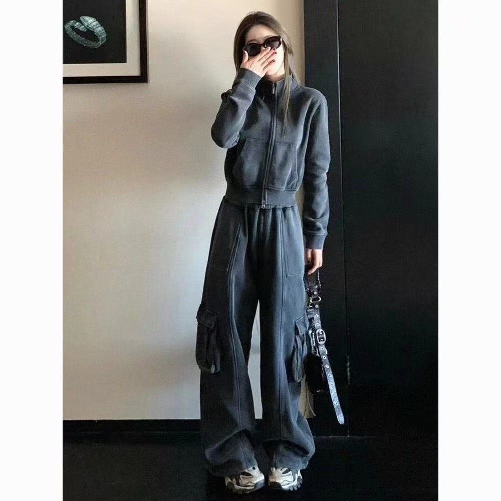 American Retro Sportswear Suit Women's Autumn Loose - Image 2