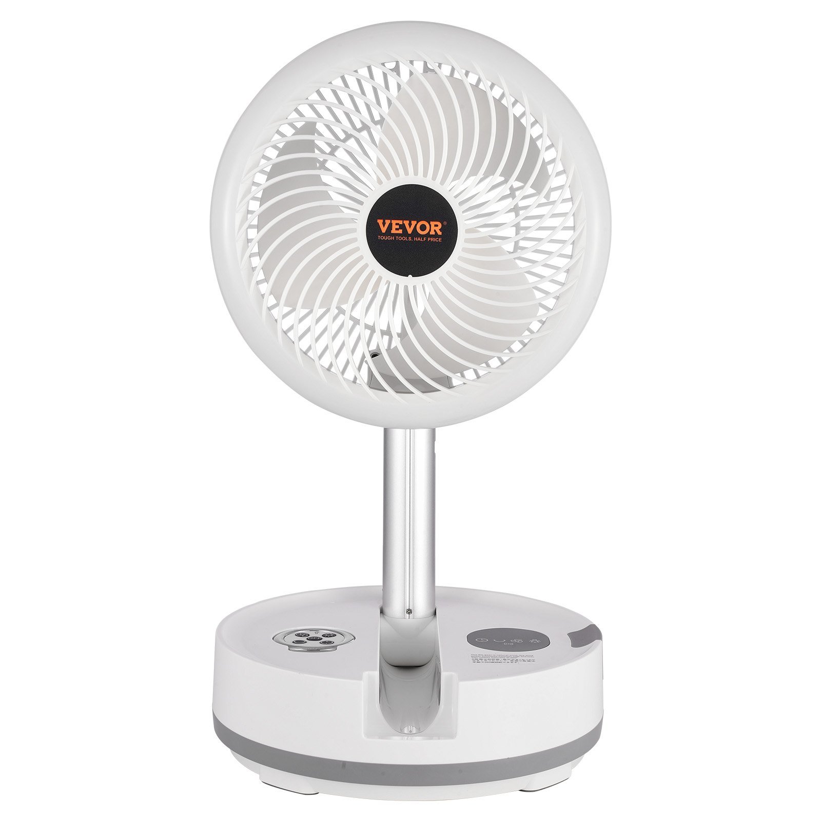 10 Inch Foldable Rechargeable Oscillating Fan 3 In 1 Remote 9 Speeds - Image 2