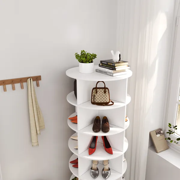 360 Rotating Shoe Cabinet 6 Layers - Image 5