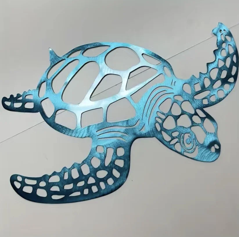 Rustic Sea Turtle Wall Decor Plaque - Vintage Coastal Style For Beach, Farmhouse