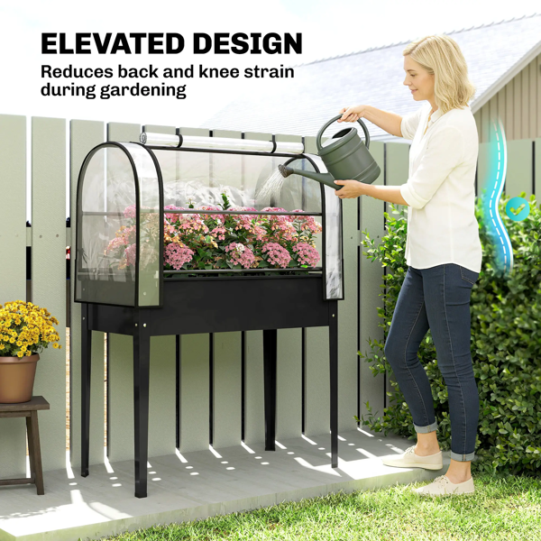 Garden Bed With Mini Greenhouse - Image 5