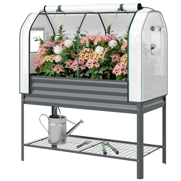 Raised Garden Bed With PE Greenhouse - Image 5