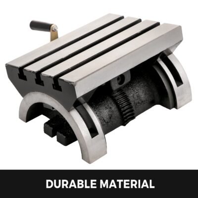 Tilting Milling Table 7x5inch Tilting Angle Milling Machine 0-90°Adjustable Swivel Angle Plate With 3 T-slots And An Adjustable Crank Handle Heavy Duty Tilting Milling Machine For Grinding