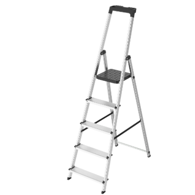 6-step Ladder, 330-pound Folding Step Stool, Anti-slip Wide Step Handrail, Aluminum Step Ladder
