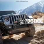 Electric Winch, 12000 Lbs Load Capacity, 12V DC Truck Winch With Φ7/20 In X 85 Ft Steel Rope, Wireless & Wired Remote Control, Suitable For Towing SUV Jeep Trailer Boat Off-Road Vehicle