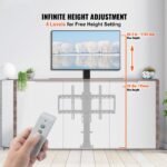 Automated TV Elevator, 39.4" Stroke, Supports 32-70" TVs, Adjustable Height 28.74-68.11", Remote Controlled, Max Load 154 Lbs