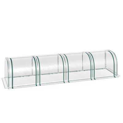 Portable Tunneled Greenhouse With 4 Zippered Doors, Water UV Fighting PVC Cover