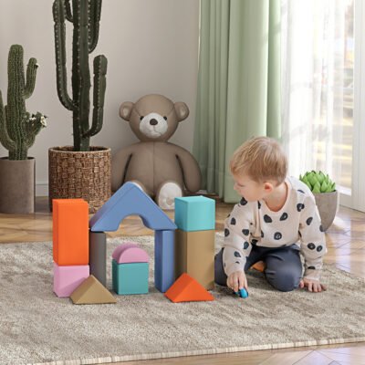 11 Piece Soft Play Set For Toddlers 6-72 Months, Child Development & Color Coordination, Contemporary