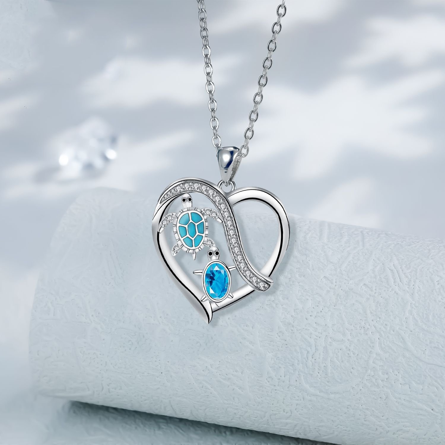 Necklace Love Turtle European And American Gift For Mom - Image 2