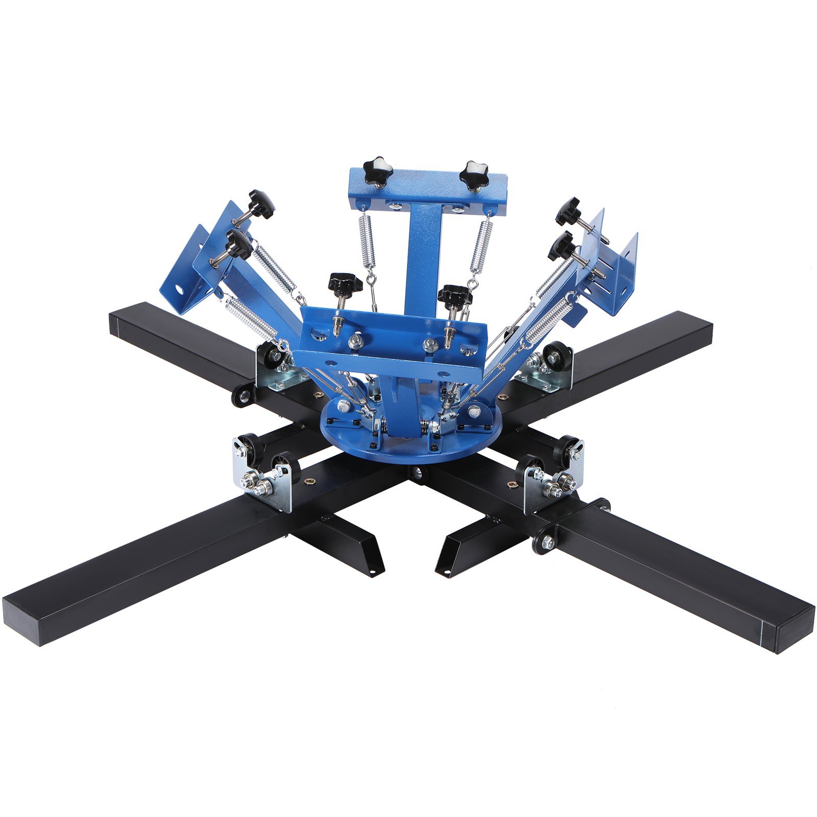 VEVOR Screen Printing Machine, 4 Color 4 Station Rotable Silk Screen Printing Press, 21.2x17.7in Screen Printing Press, Double-layer Positioning Pallet For T-shirt DIY Printing - Image 5