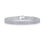1Chain Guanghua Luxury Fashion Mosan Diamond S925 Silver Bracelet Comparable To Natural Diamonds Prohibit Tk Sales