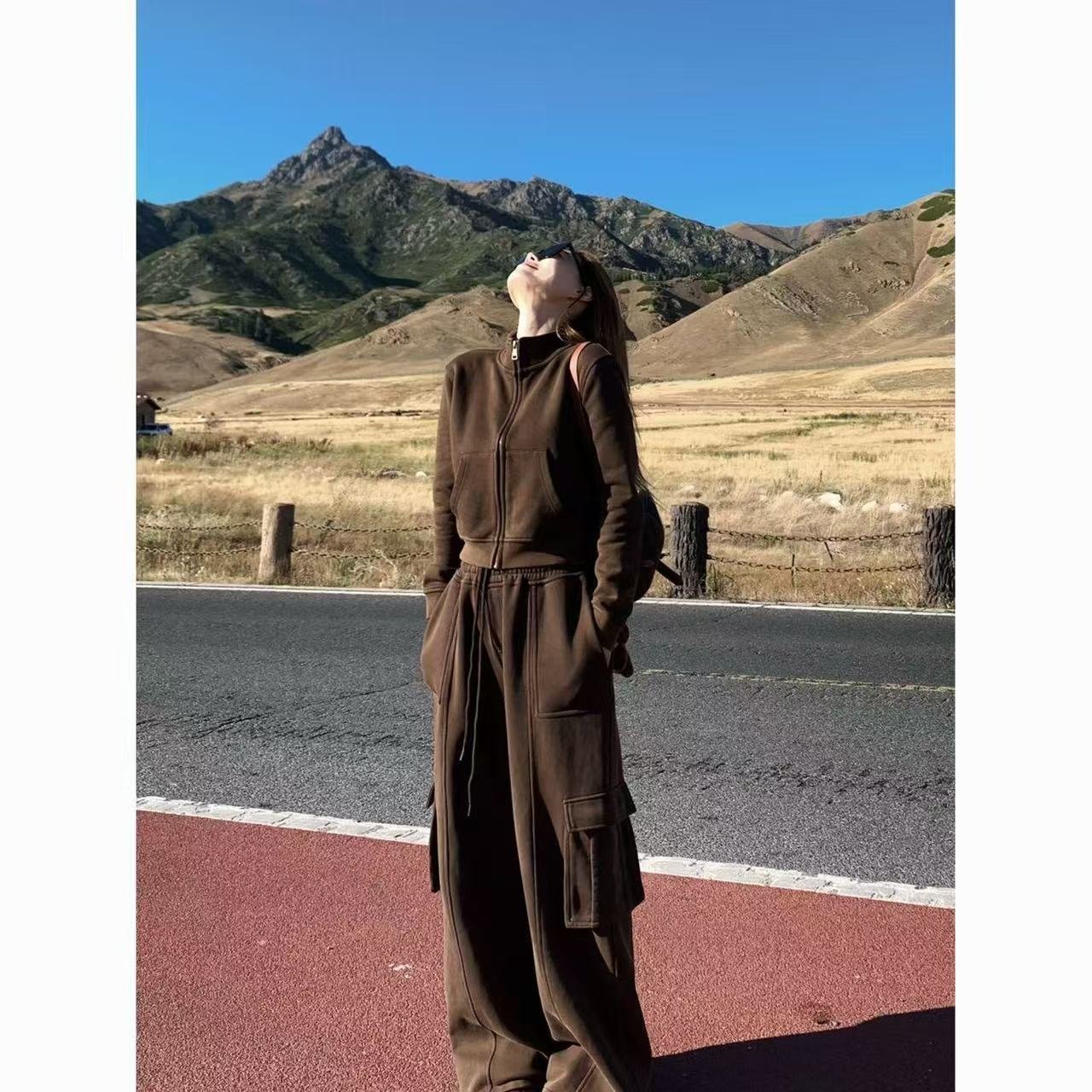 American Retro Sportswear Suit Women's Autumn Loose - Image 6