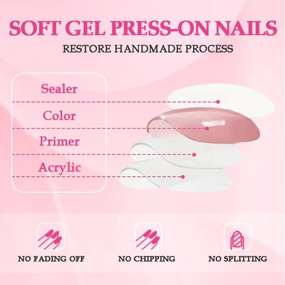 GGddsha Long Nail Designs Reusable PMMA AcrylicBaroque Glass Style Press-on Nails With Box Gifts ForWomen,Mosaic Mirage - Image 2