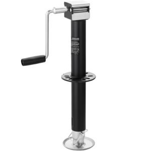 5000 Lbs A-Frame Trailer Jack, 15-Inch Vertical Travel, Trailer Lift Jack With Adjustable 7-Level Drop Leg & Drill Socket, Cordless Drill Compatible, Suitable For RV, Utility, Yacht Trailers