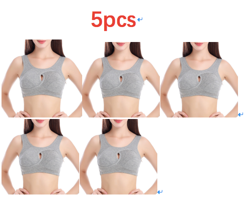 Plus Size Women Bra Ladies Cotton Quake-Proof Underwear Sleep Tops No Buckles Non Wire Lingerie With Removable Padded - Image 18