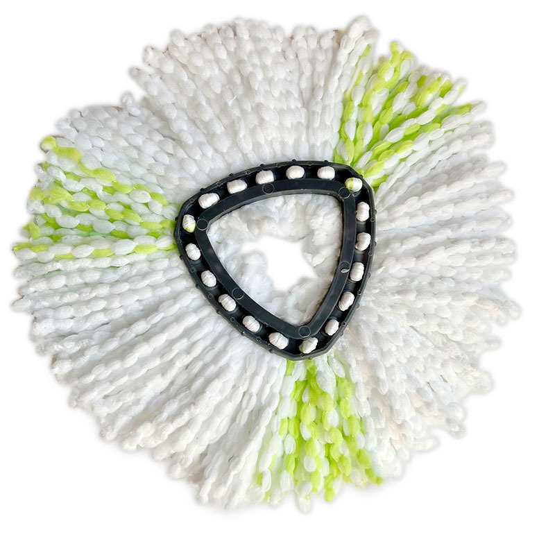 Triangle Plate Revolving Mop Head Fiber Replacement Cotton Waste - Image 9